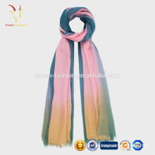 Lady Fashion Colorful Soft Wool Scarf Custom Made